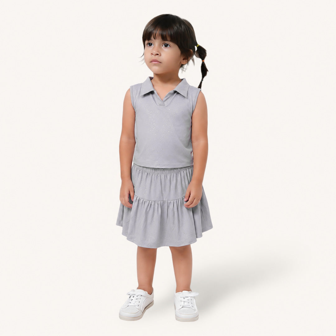 Gray Spray Co-ord Set