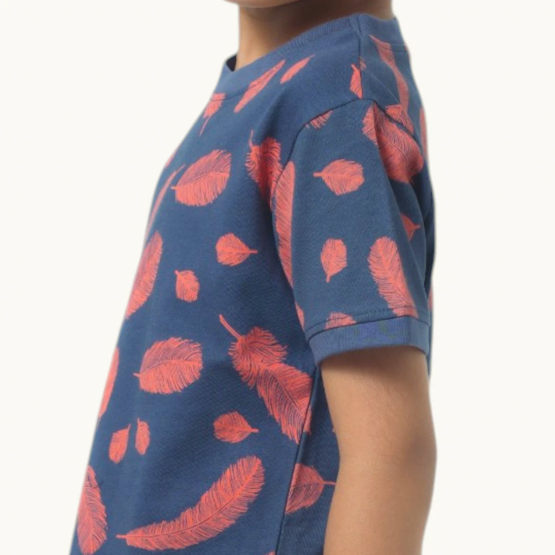 Boy's Leaf print Night Set