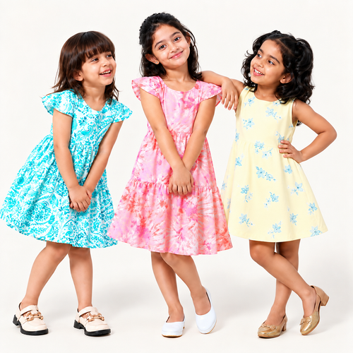 Candy Clouds Frock Set (Pack of 3)