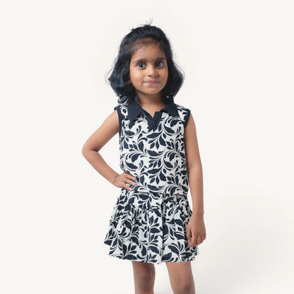 Black White Floral Co-ord Set