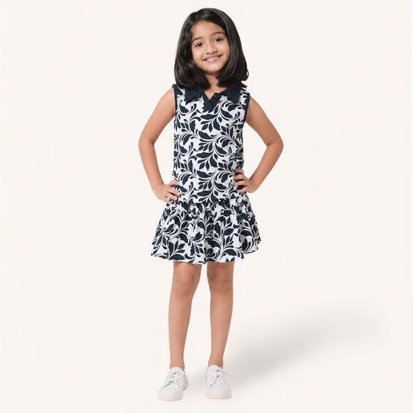 Black White Floral Co-ord Set