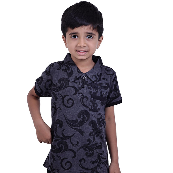Black AOP Collar Set