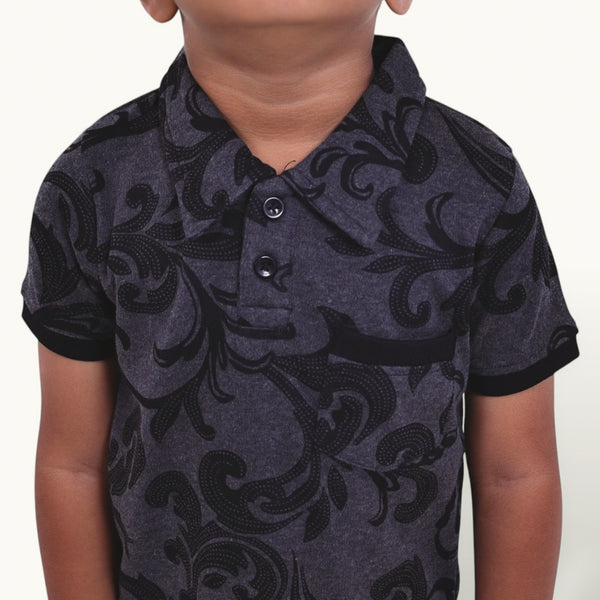 Black AOP Collar Set