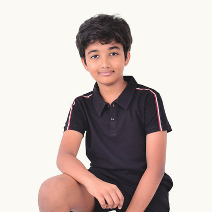 Black & Tricolour Collar Set