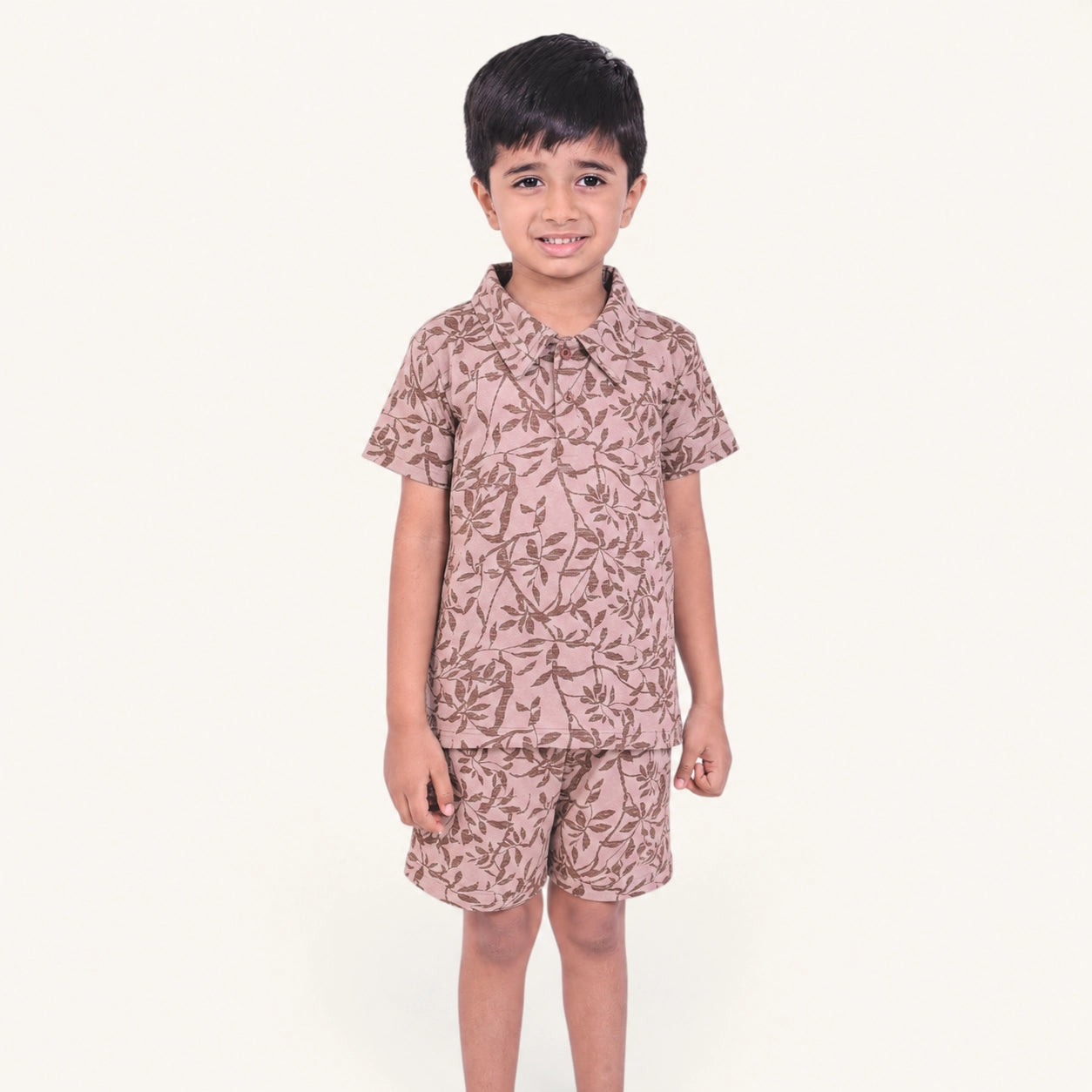 Brown Quad Collar Set