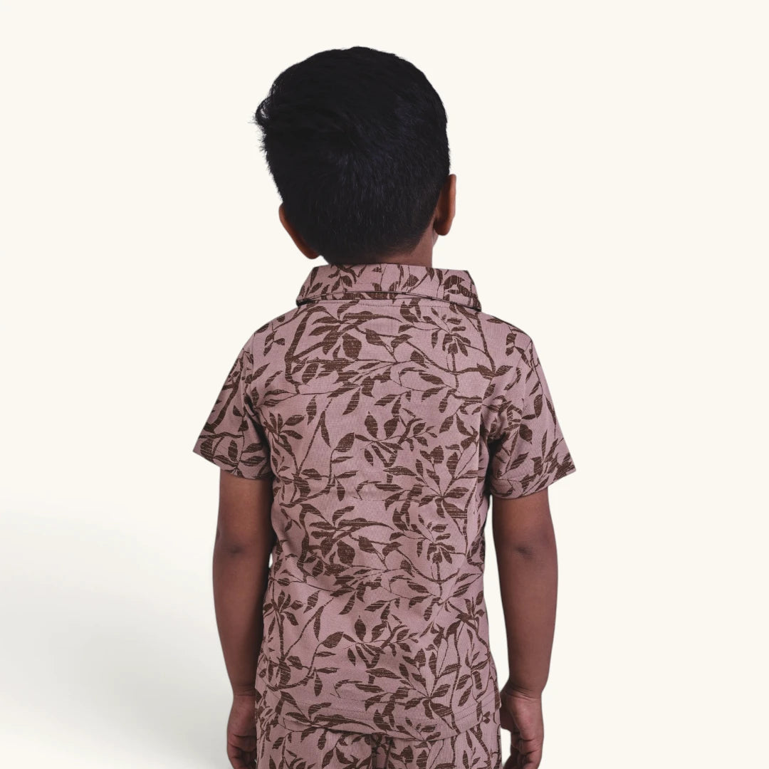 Brown Quad Collar Set