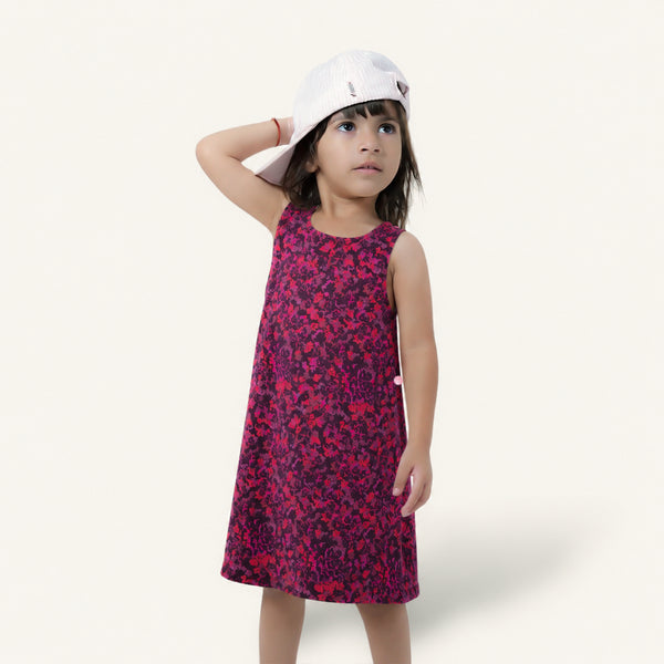 Brown Pink A-Line Fock