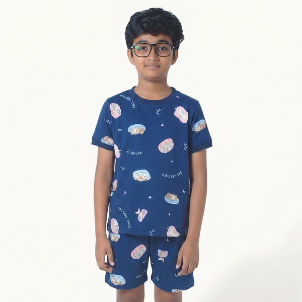 Boy's Dog Print Night Set
