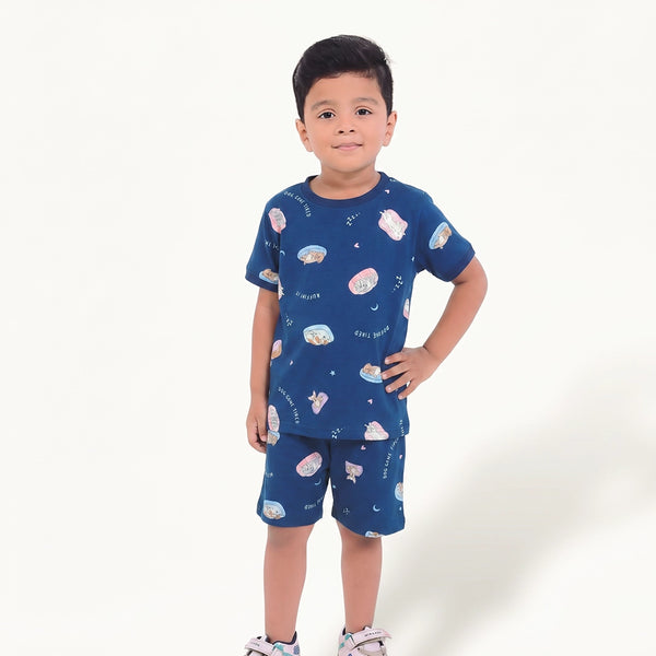 Boy's Dog Print Night Set
