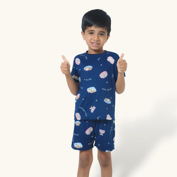 Boy's Dog Print Night Set