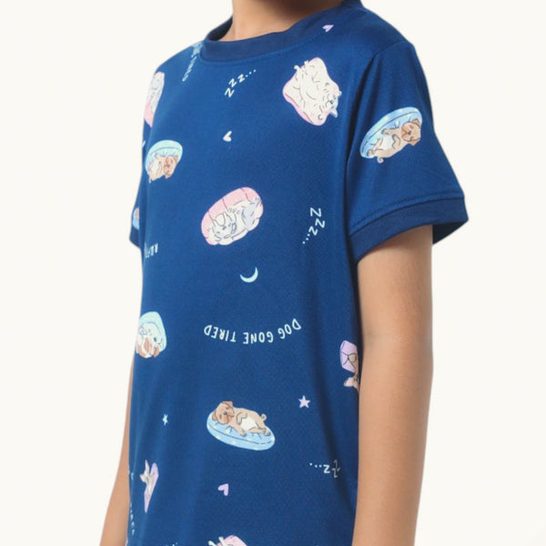 Boy's Dog Print Night Set