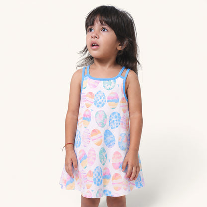 Easter Egg two Strap Frock