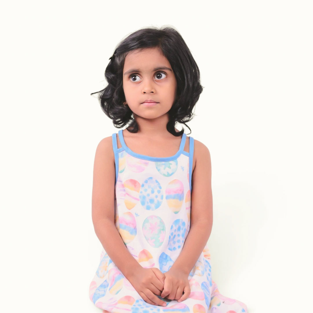 Easter Egg two Strap Frock