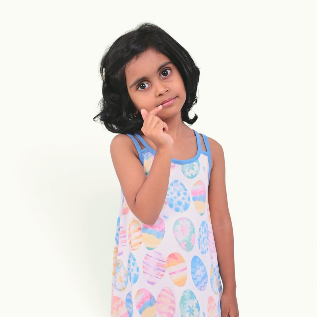 Easter Egg two Strap Frock
