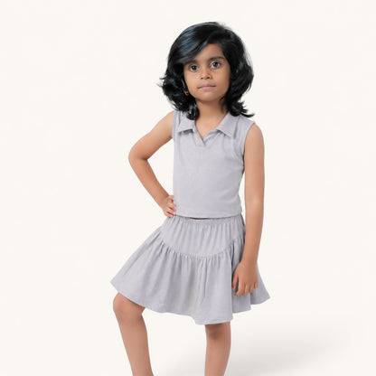 Gray Spray Co-ord Set