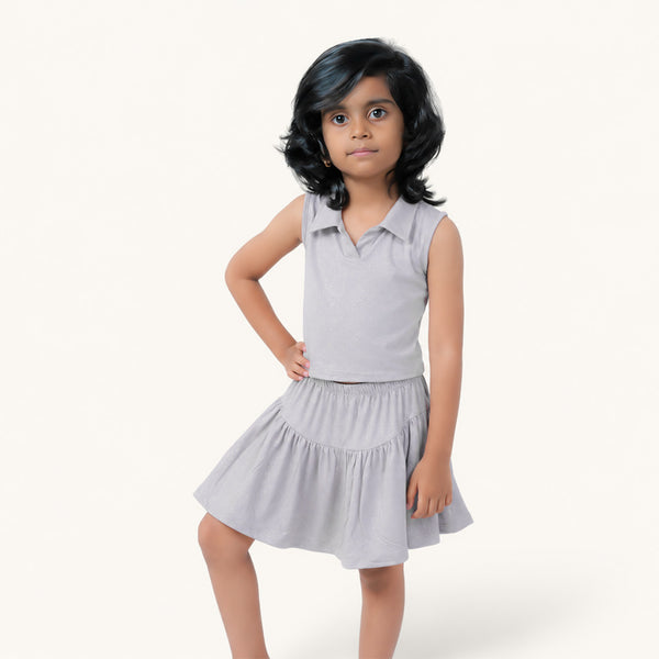 Gray Spray Co-ord Set