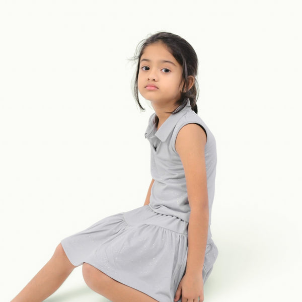 Gray Spray Co-ord Set