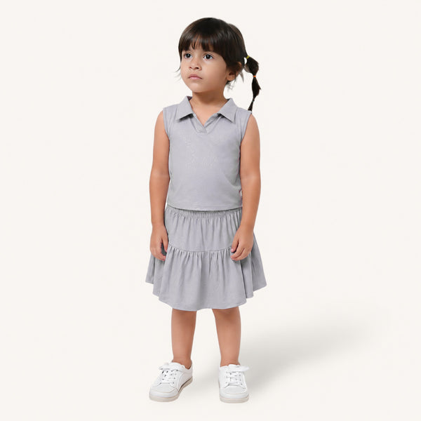 Gray Spray Co-ord Set
