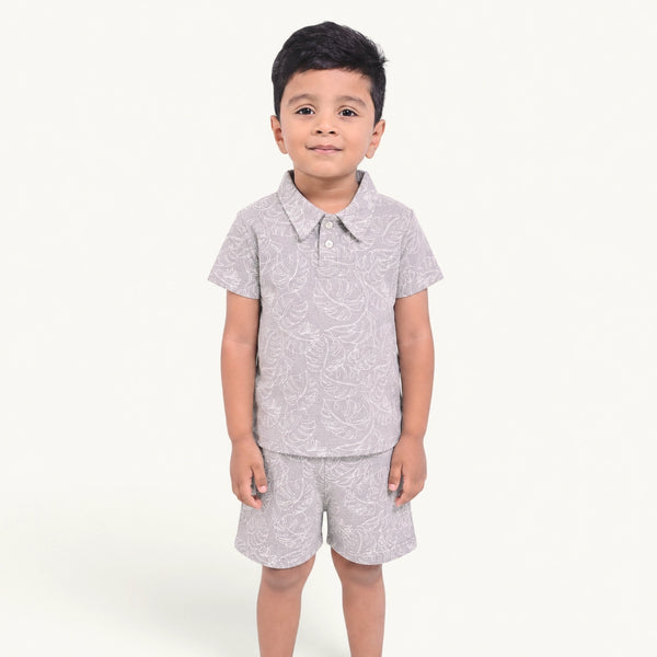 Grey & White Collar Set