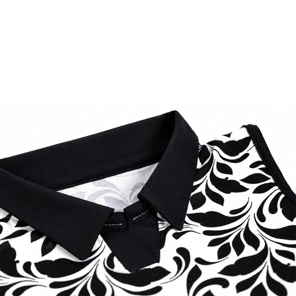 Black White Floral Co-ord Set