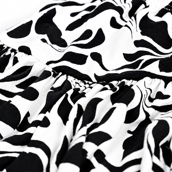 Black White Floral Co-ord Set