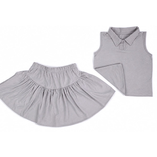 Gray Spray Co-ord Set