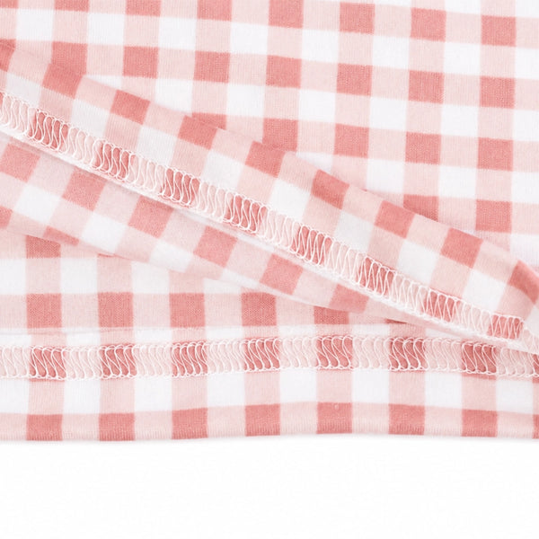 Peach Checks Co-ord Set