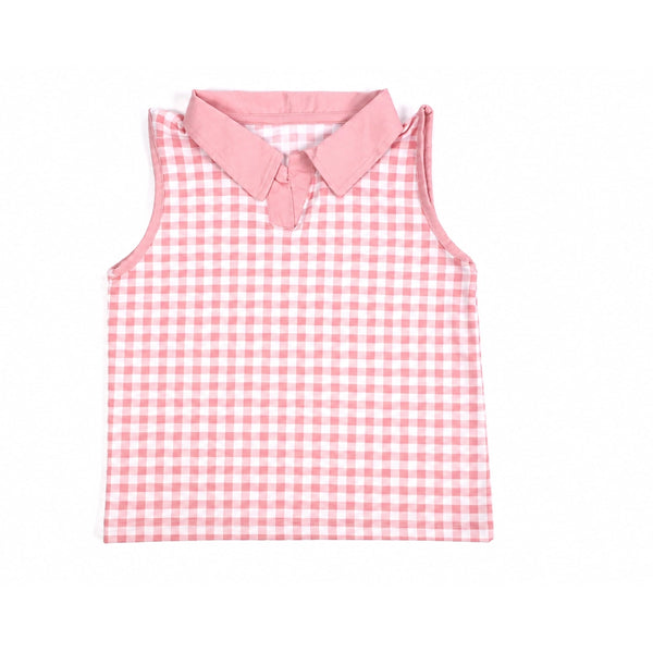 Peach Checks Co-ord Set