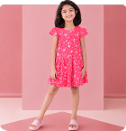 Girls Short Yoke Frocks