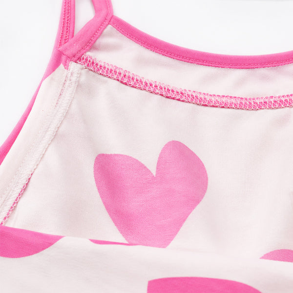 Pink Hearts Two Strap Frock