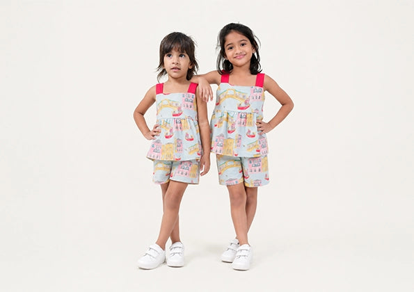 Building print Short Set