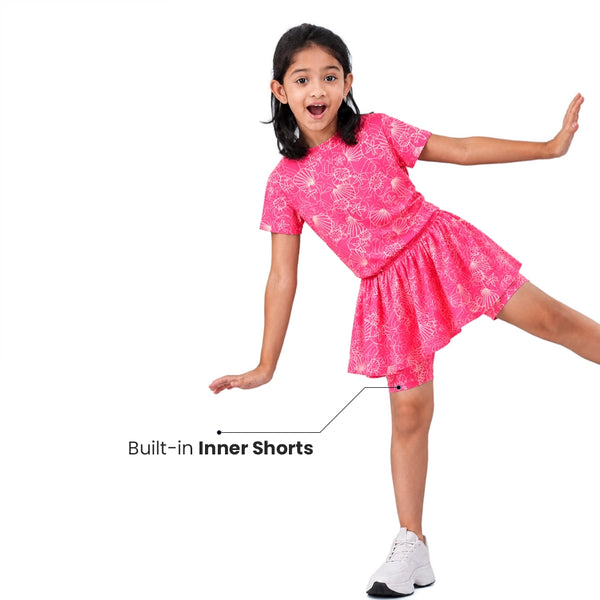 Peach Shell Skort Set