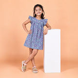 Grey Web print Frock