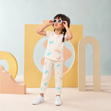 White butterfly Print Raglan Set