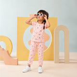 Peach Star Raglan Set