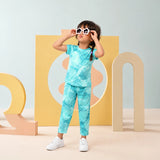 Green Abstract Raglan Set