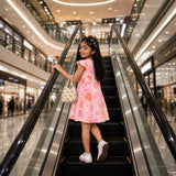 Pink Tie Dye Layered Frock