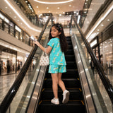 Girl's Dino Printed Night Set