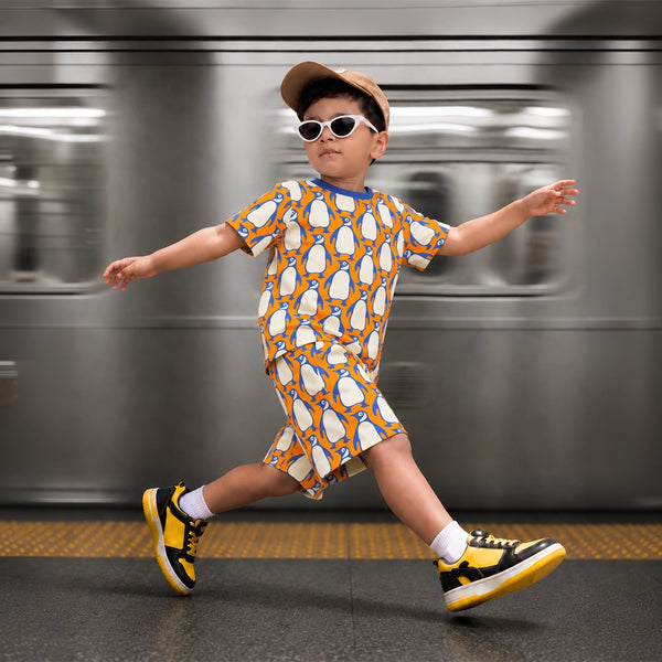 Boy's Penguin print night set
