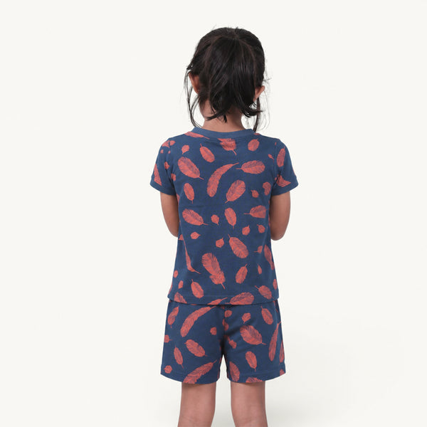 Girl's Leaf print Night Set