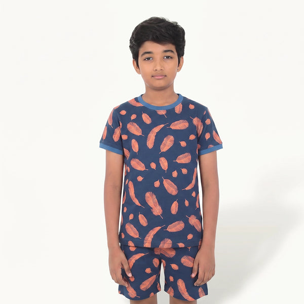 Boy's Leaf print Night Set