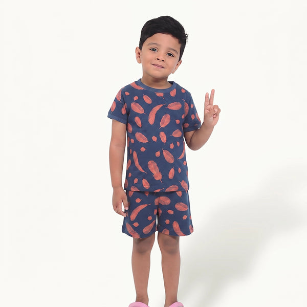 Boy's Leaf print Night Set