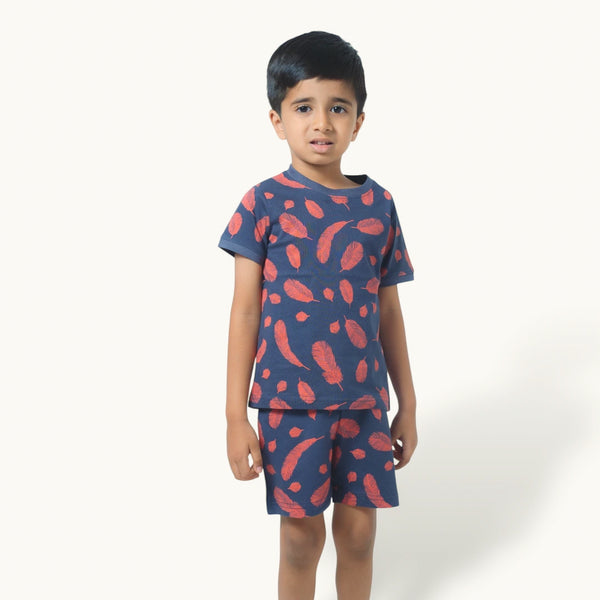 Boy's Leaf print Night Set