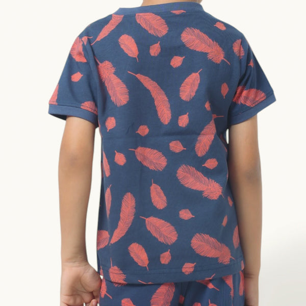 Boy's Leaf print Night Set