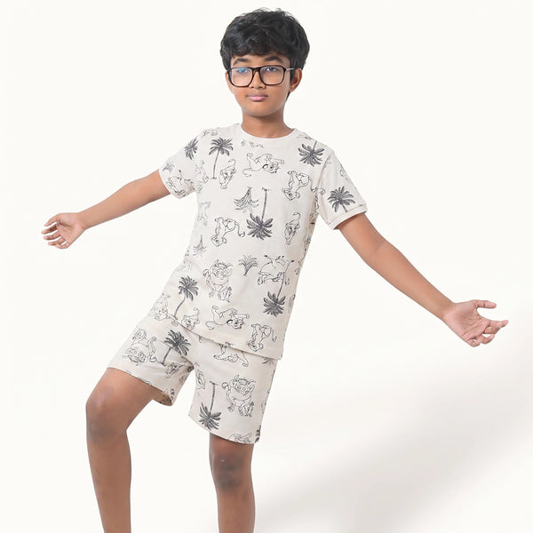 Boy's Lion Print Night Set