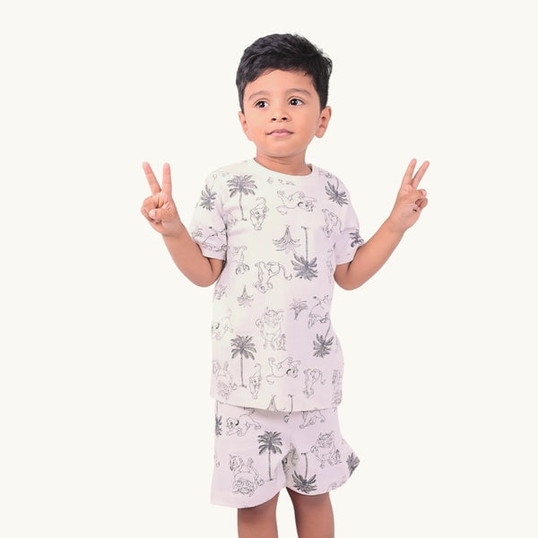 Boy's Lion Print Night Set