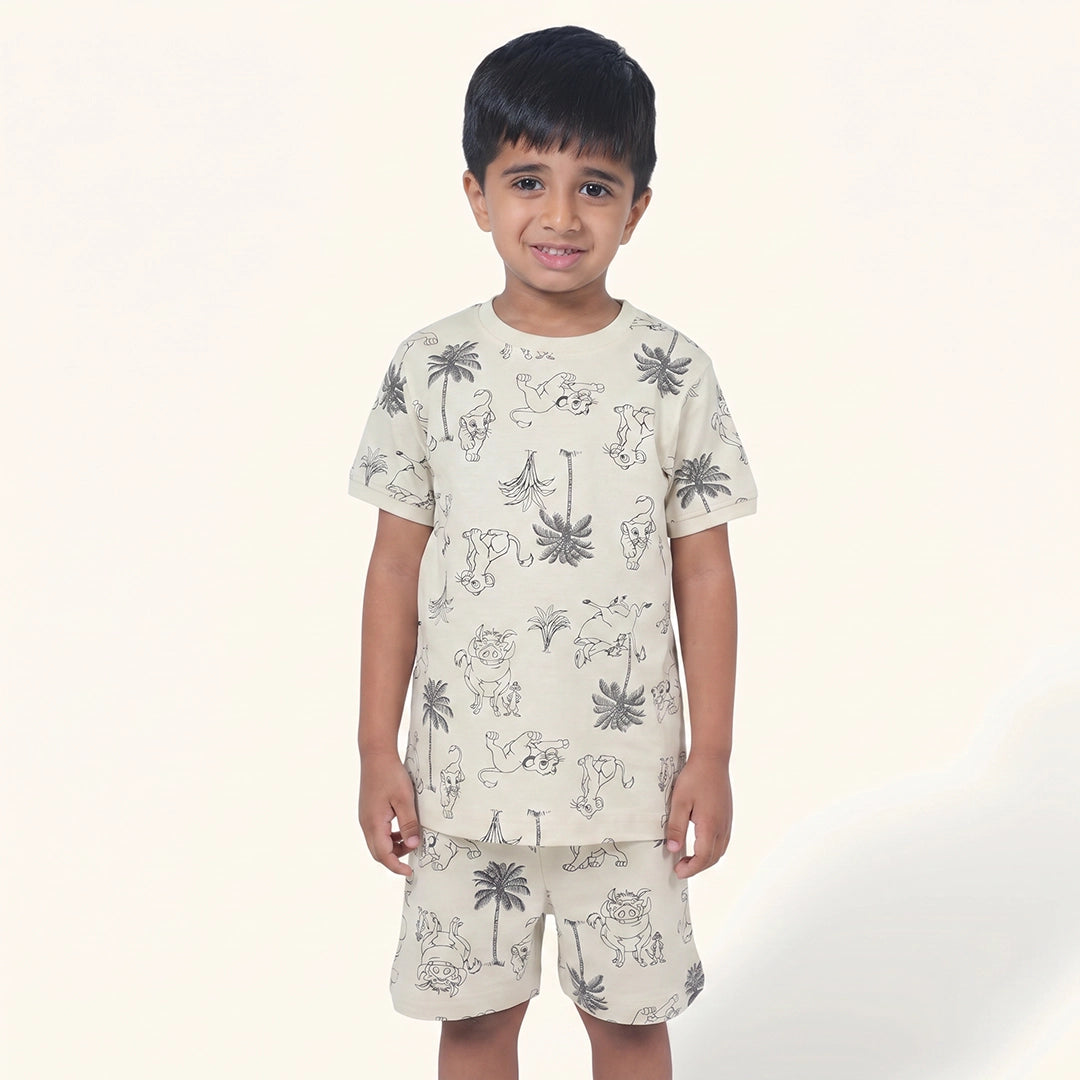 Boy's Lion Print Night Set