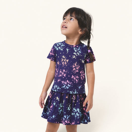 Navy Unicorn Skort Set
