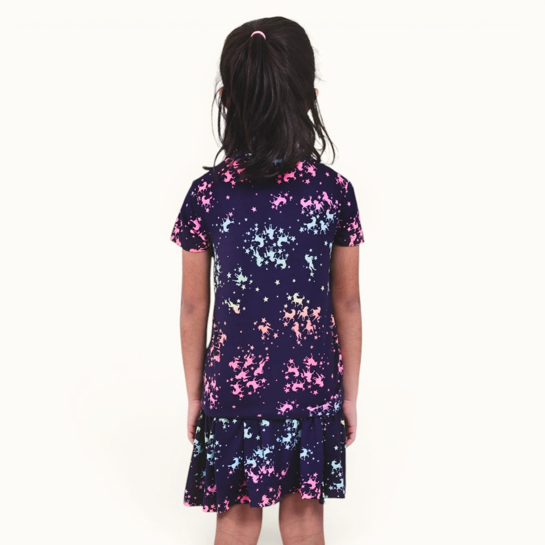 Navy Unicorn Skort Set