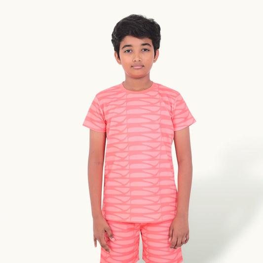 Orange Geo Print Casual Co-ord Set